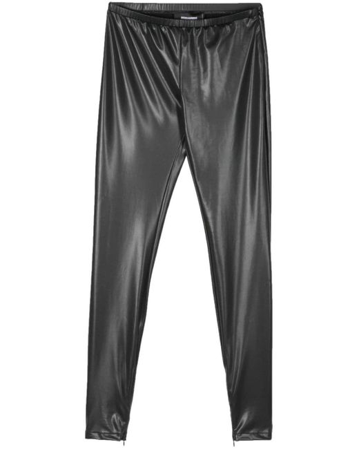 DSquared² Gray High-shine Skinny Trousers