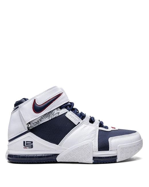 Nike Blue Lebron Zoom 2 "Usa" Sneakers for men