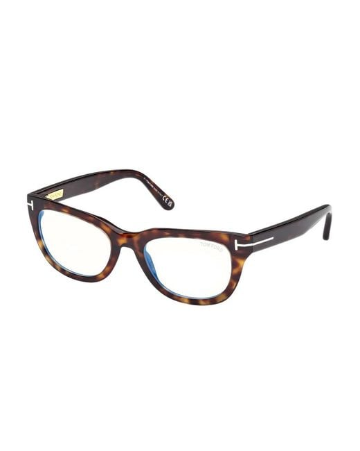 Tom Ford Brown Cat-Eye Frame Glasses