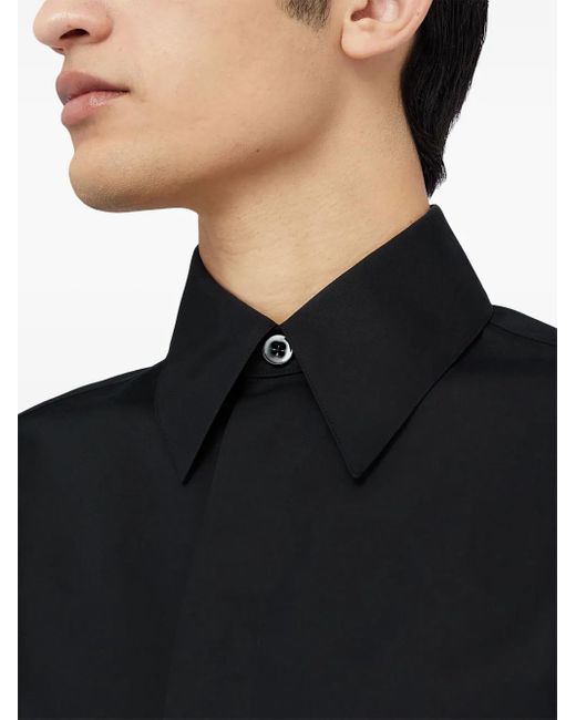 Camicia A Maniche Corte di Jil Sander in Black da Uomo