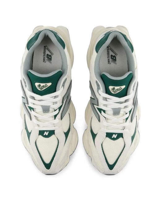 New Balance White 9060 Sneakers