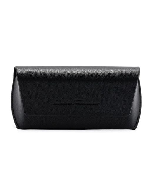 Ferragamo Eyewear Black Butterfly-Frame Sunglasses