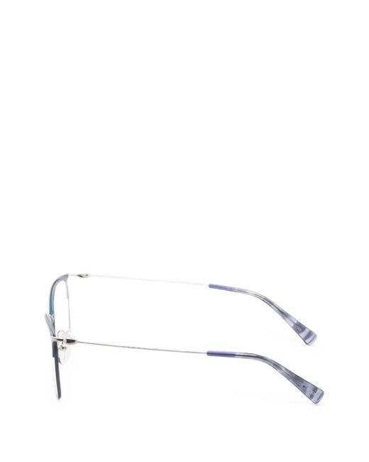 Tumi White Square-Frame Glasses