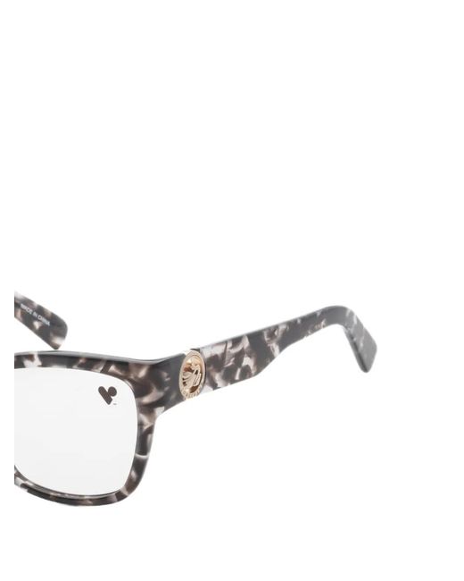 Longchamp White Tortoiseshell-Effect Square-Frame Glasses