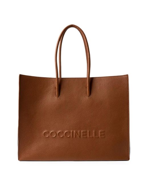 Coccinelle Brown Myrtha Tote Bag
