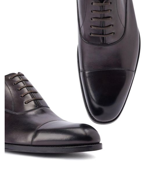 Zapatos oxford lisos Tom Ford de hombre de color Brown
