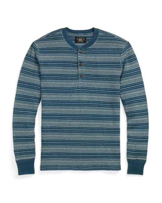 RRL Blue Archie T-Shirt for men