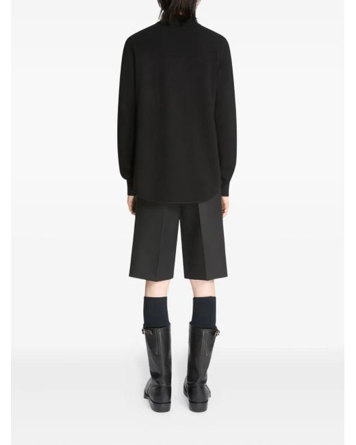 メンズ Dries Van Noten カシミア シャツ Black