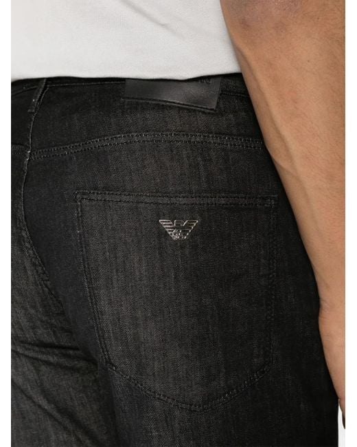 Emporio Armani Denim Katoenen Jeans in het Black voor heren
