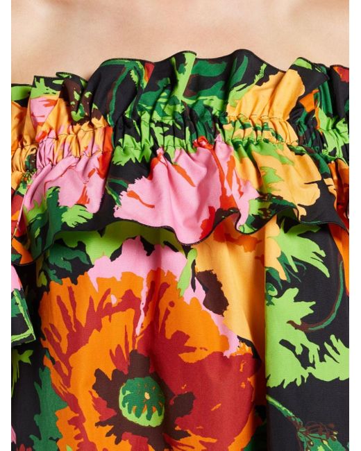 LaDoubleJ Multicolor Breakfast Kleid mit Blumen-Print