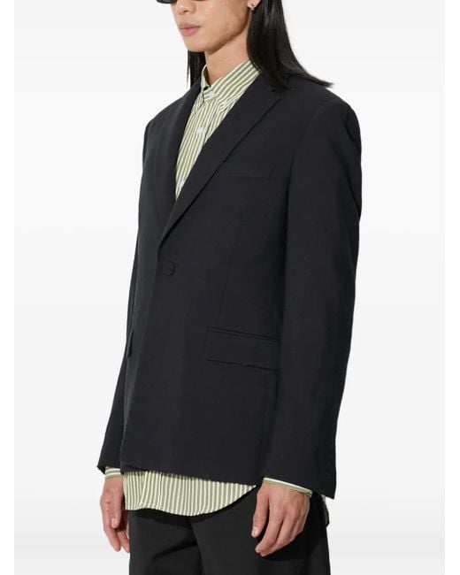 424 Black Single-Button Blazer for men