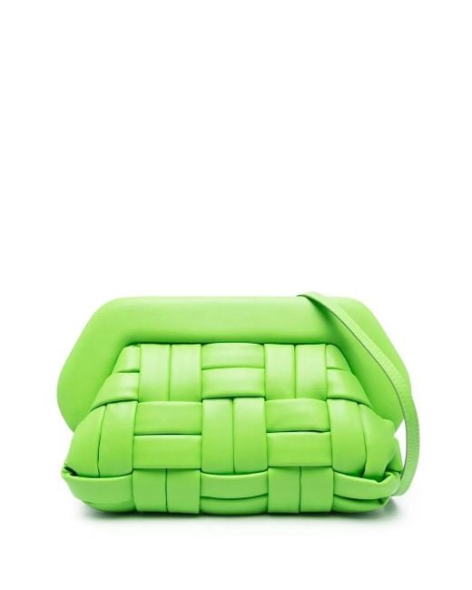 THEMOIRÈ Green Bios Weaved Mantis Clutch Bag