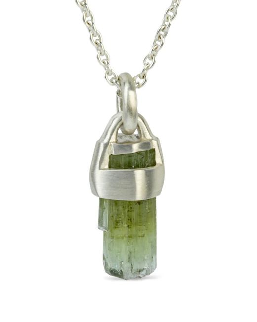 Parts Of 4 Green Sterling Talisman Verdite Necklace