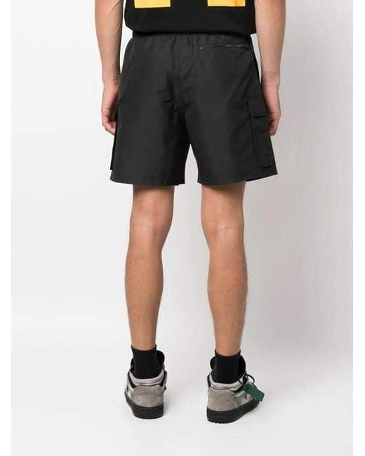 Off-White c/o Virgil Abloh Black Classic Industrial Belt Cargo Swim Shorts for men