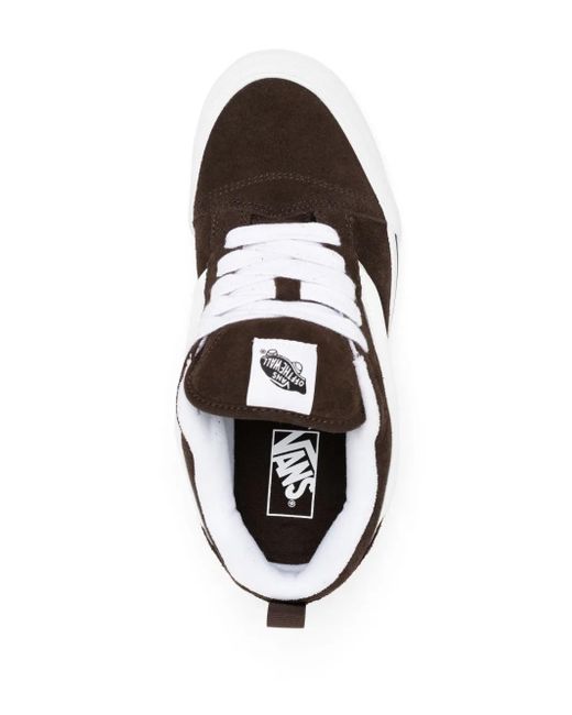 Vans Brown Knu Skool Suede Sneakers for men