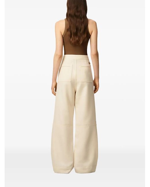 AMI Natural Wool Zipped Trousers