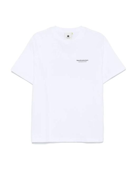 メンズ New Amsterdam フォトプリント Tシャツ White
