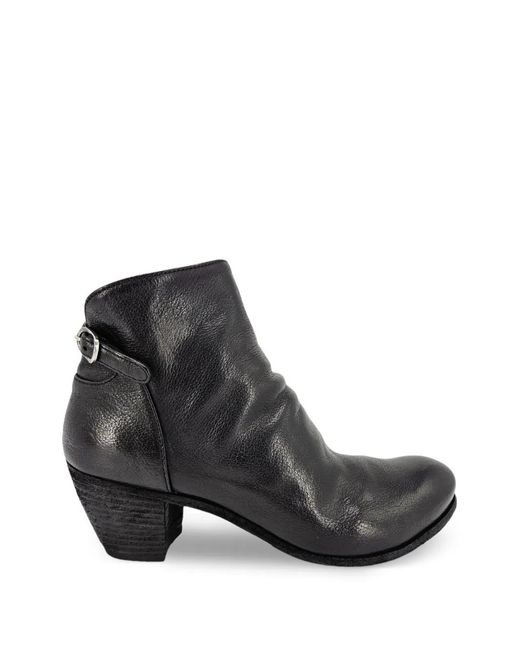 Officine Creative Black Panelled Ankle Boots