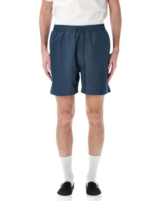 Carhartt Blue Logo-Embroidered Drawstring Swim Shorts for men