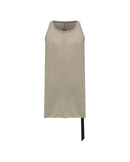 Rick Owens Natural Sleeveless T-Shirt for men