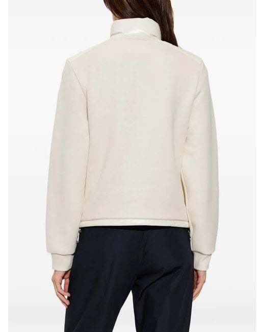 Moncler White Horizontal-Quilted Padded Jacket