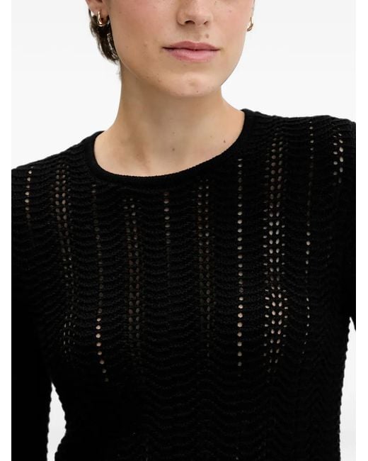 Sisley Black Cotton Sweater