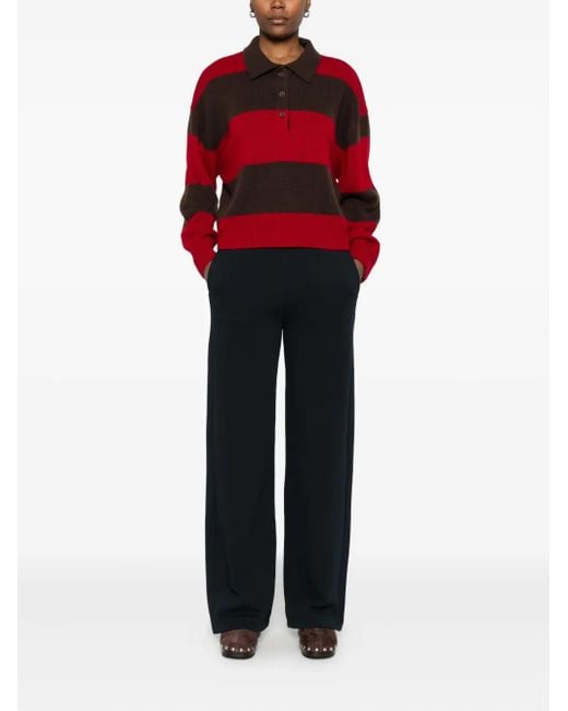 Max Mara Black Ribbed Trousers