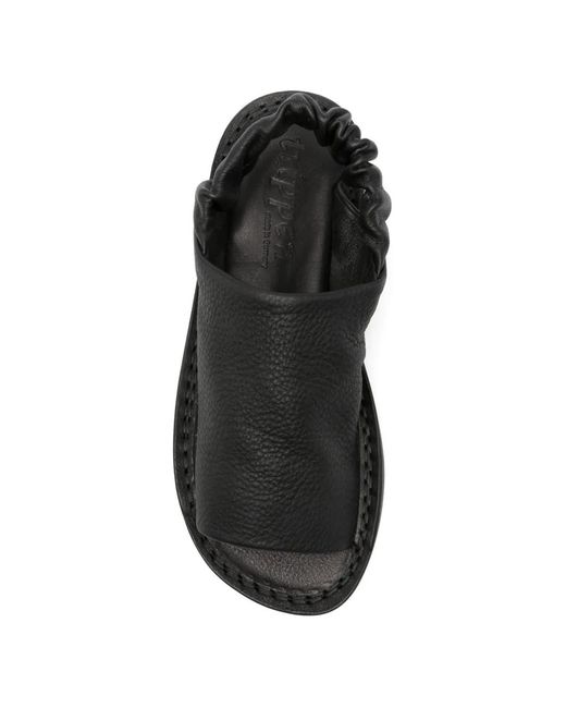 Trippen Black Nudge Elasticated Sandals