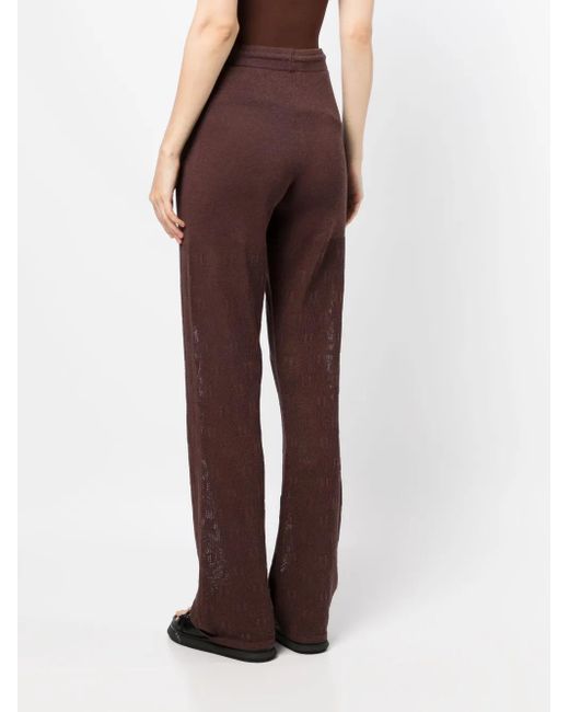 Nanushka クロシェ パンツ Brown