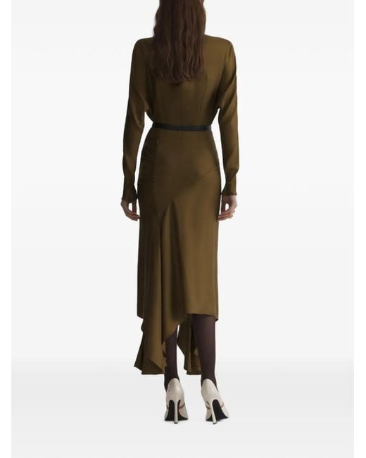 Mugler Green Bat Sleeves Top