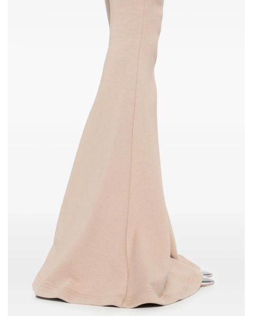 GIUSEPPE DI MORABITO Natural Flared Jersey Trousers