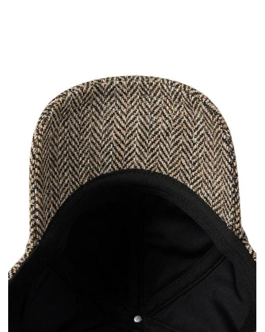 Paul Smith Brown Wool Tweed Cap for men