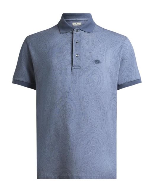 Etro Blue T-Shirts And Polos for men