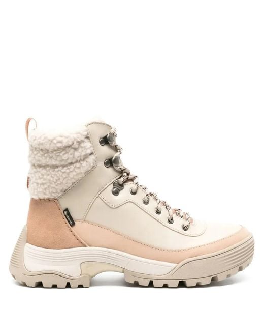 Clarks Natural Atl Hike Shearling Boots