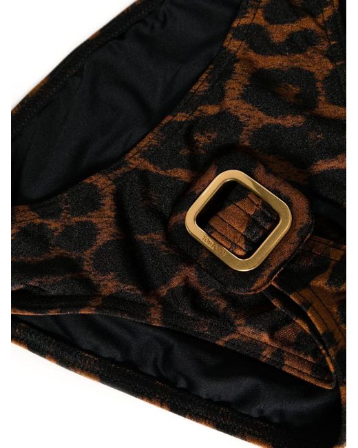 Tom Ford Black Leopard-print Halterneck Bikini