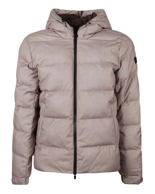 Mc2 Saint Barth Brown Hooded Padded Jacket for men