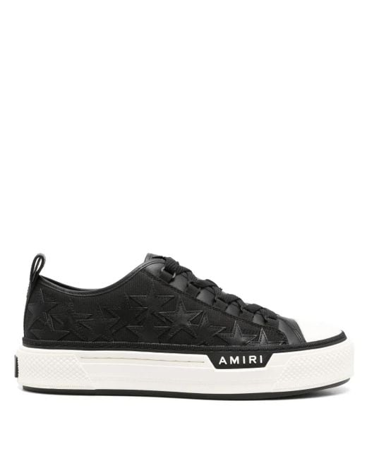 Amiri Black Stars Court Low Sneakers for men