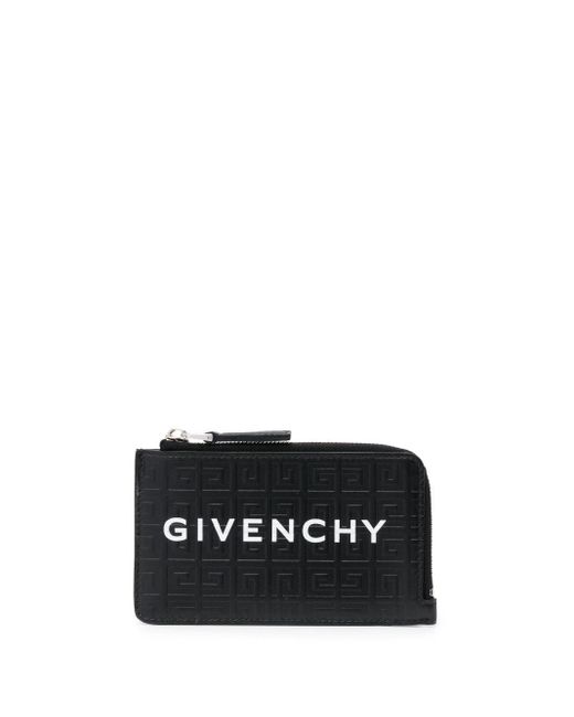 Givenchy Black Monogram-jacquard Leather Wallet
