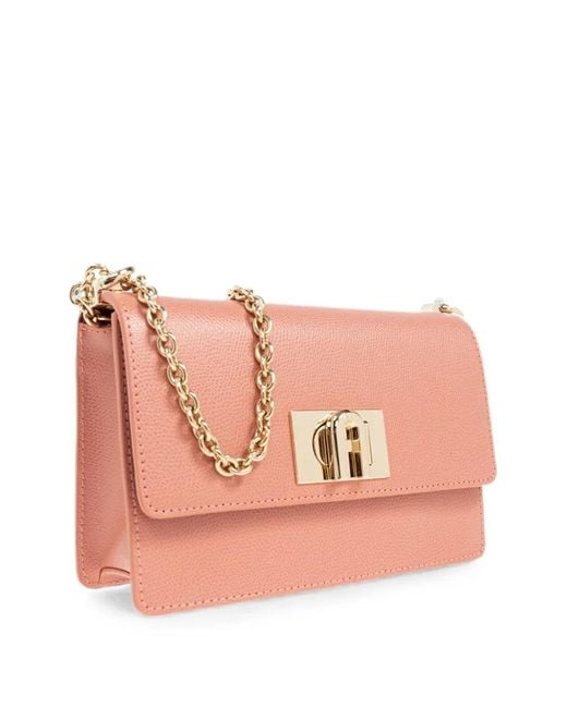 Furla Pink Mini 1927 Leather Cross Body Bag