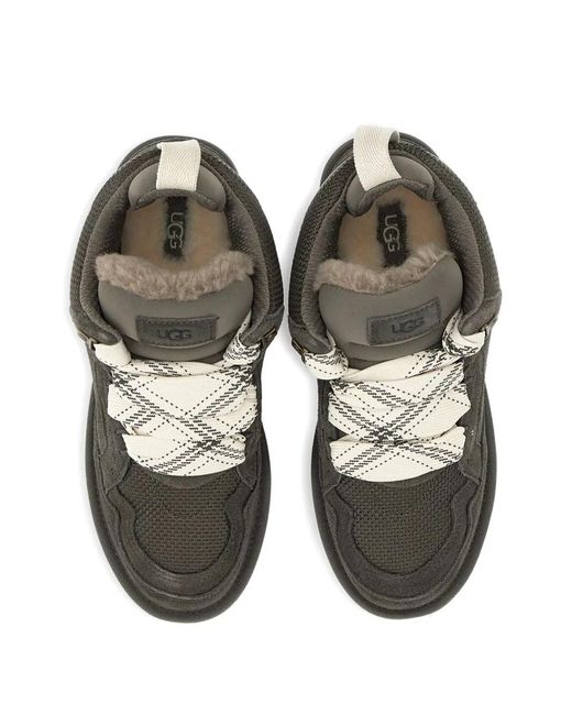 Ugg Green Padded-Collar Low-Top Sneakers