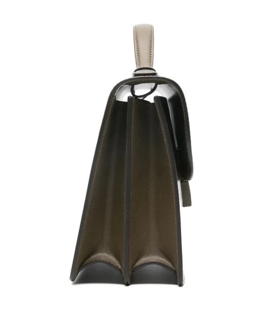Victoria Beckham Metallic Top-Handle Leather Shoulder Bag