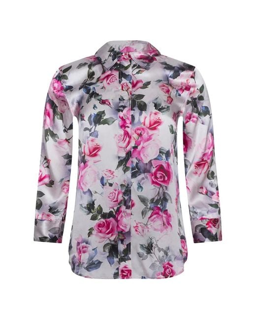 L'Agence Multicolor Dani Silk Blouse Top