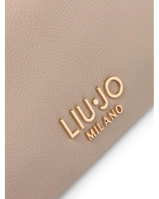 Liu Jo Natural Logo-Embossed Cross Body Bag