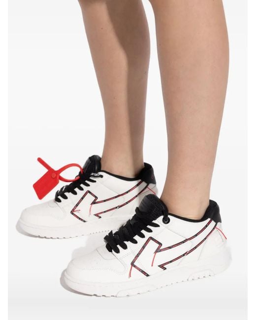 Off-White c/o Virgil Abloh White Lightning Bolt Low Sneakers