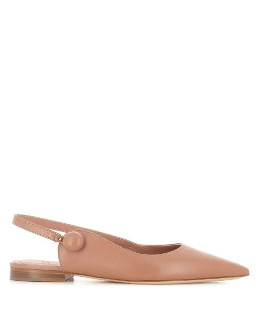Malone Souliers Pink Palmer Ballerina Shoes