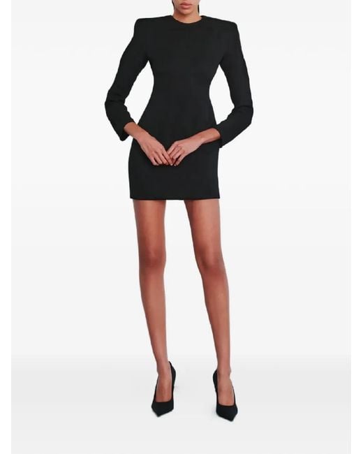 Wardrobe NYC Black Shoulder Pad Mini Dress