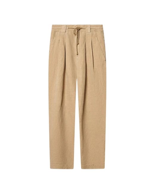 Isabel Marant Natural Sirius Pleated Trousers for men