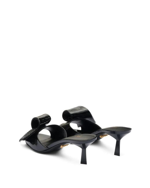 Prada Black Heeled Mules