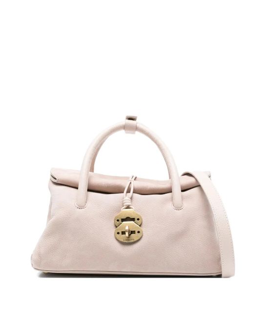 Borsa Tote Dotta Piccola di Zanellato in Natural