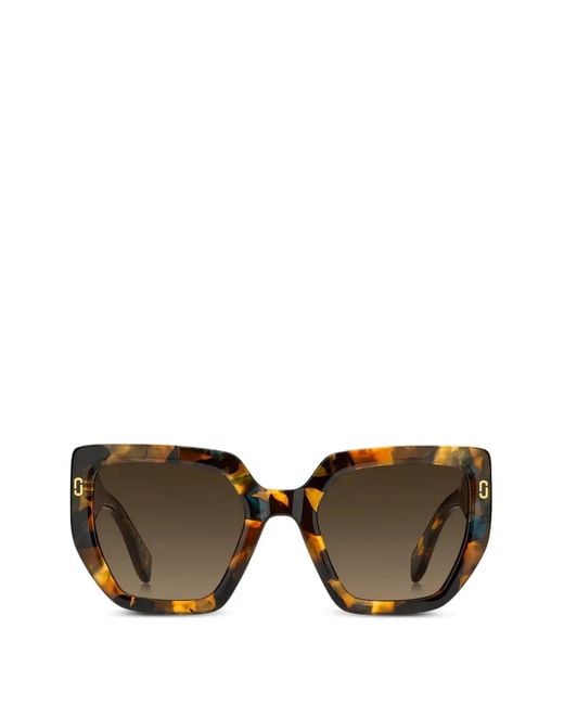 Marc Jacobs Brown Lunettes De Soleil À Monture Carrée